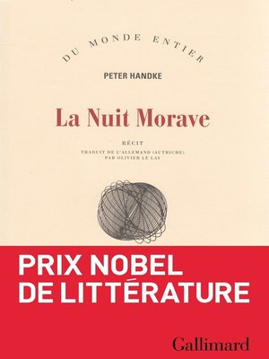 cover image of La Nuit Morave